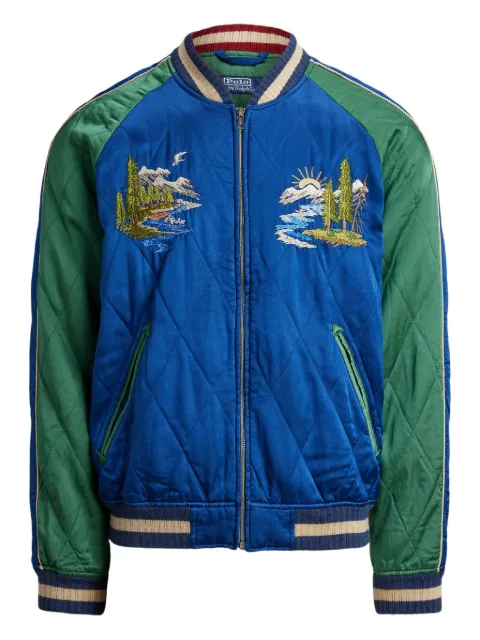 Polo Ralph Lauren embroidered quilted jacket Blue 710977856001