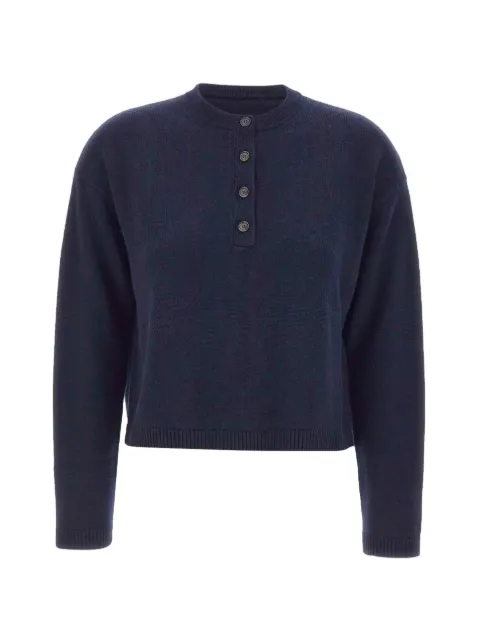 'S Max Mara London half-buttoned sweater Blue 2529366103600