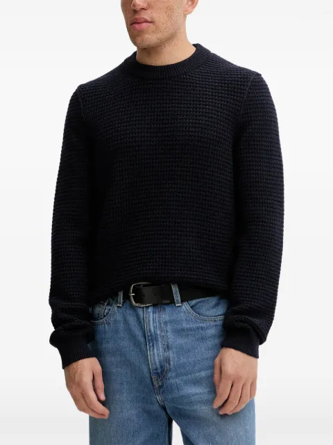 Marc O'Polo waffle-pattern sweatshirt Blue 5000007326