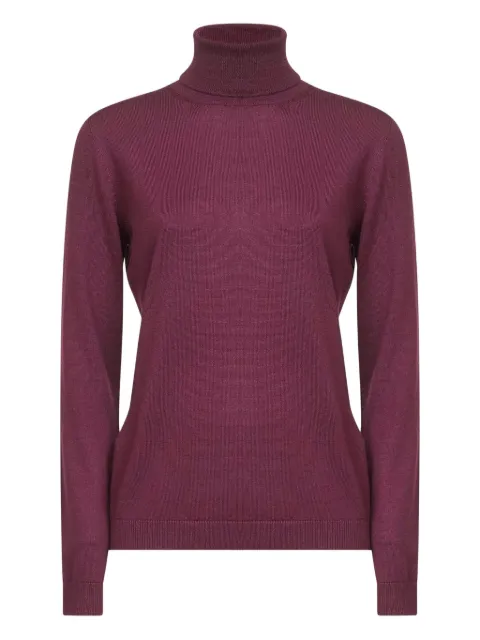 Blanca Vita turtleneck ribbed knitwear Purple 5421314202288