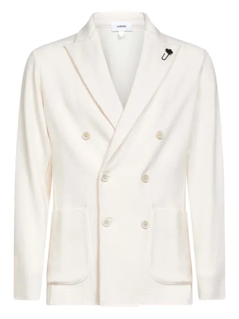 Lardini virgin wool double-breasted blazer White CNLJM57CN65000
