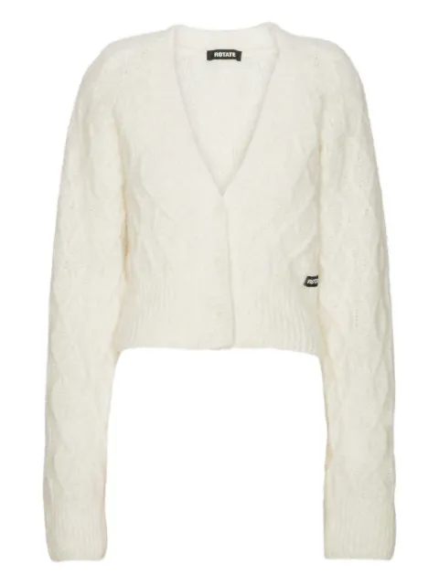 ROTATE BIRGER CHRISTENSEN V-neck cardigan Neutrals 1154592344