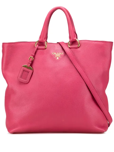 Prada Pre-Owned 2013-2025 Vitello Daino Open Convertible Tote satchel Pink 2UBHEZQ6YOHZ6MP3