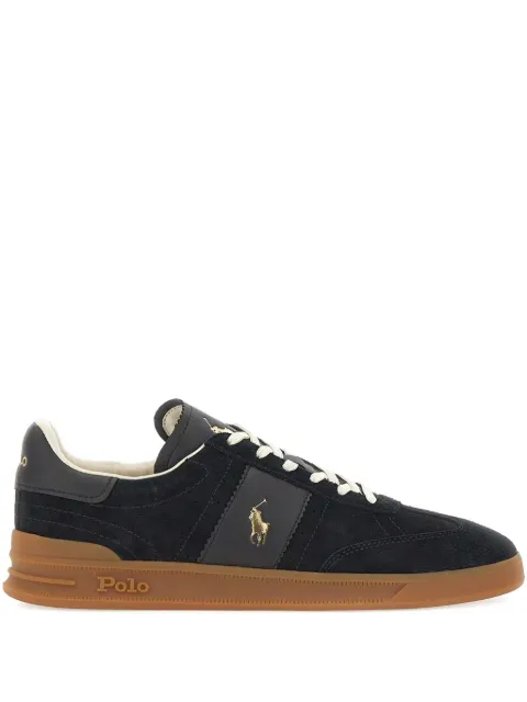 Polo Ralph Lauren Heritage Aera logo-detail leather sneakers Black 809978010001