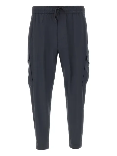 BOSS tapered-fit trousers in easy-iron stretch poplin Blue 50508339