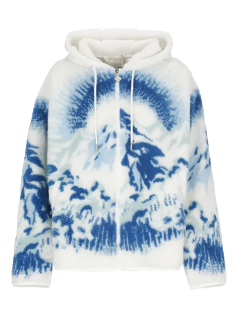 Casablanca graphic-print hoodie White WAW25OT204