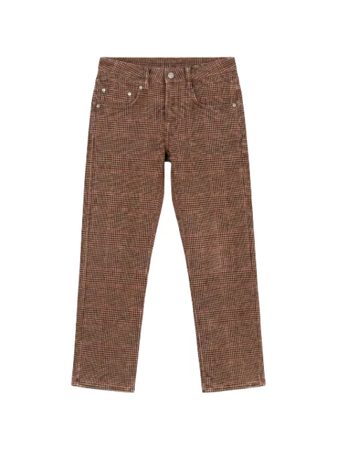 R13 Boy straight-fit check trousers Brown R13W0091