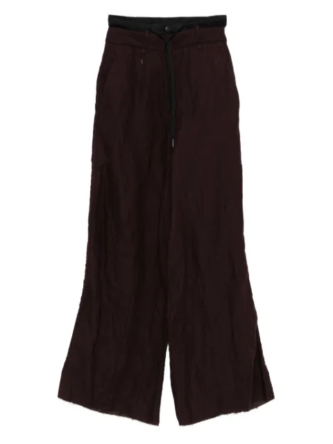 Masnada layered drawstring trousers Red 7923