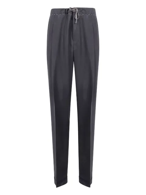 Maison Margiela drawstring pleated trousers Grey S50KA0685M35524