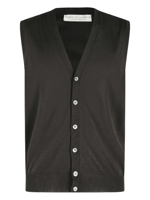 Filippo De Laurentiis buttoned gilet Green CB1SMRM16R097