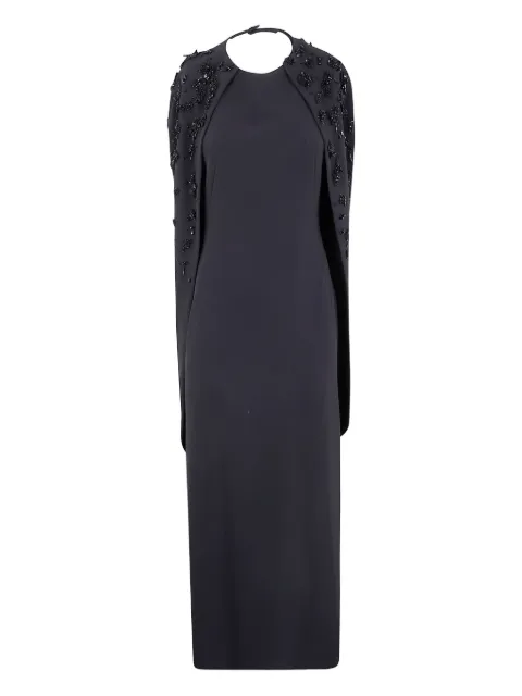 Alberta Ferretti bead-embroidery maxi dress Black AEF252M04445134