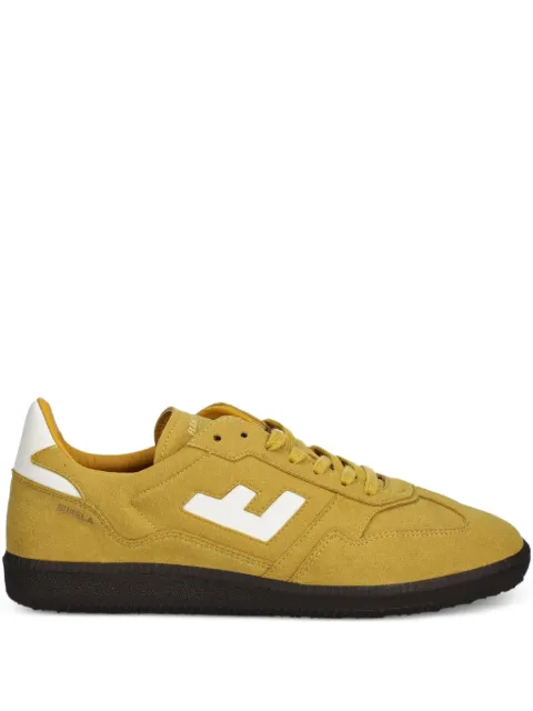 Flamingos Burela Slim lace-up panelled sneakers Yellow BSNOBCIT