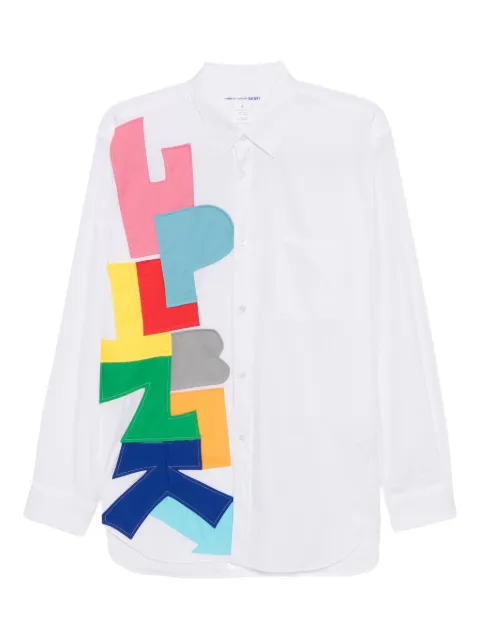 Comme Des Garçons Shirt graphic patched shirt White FPB003051