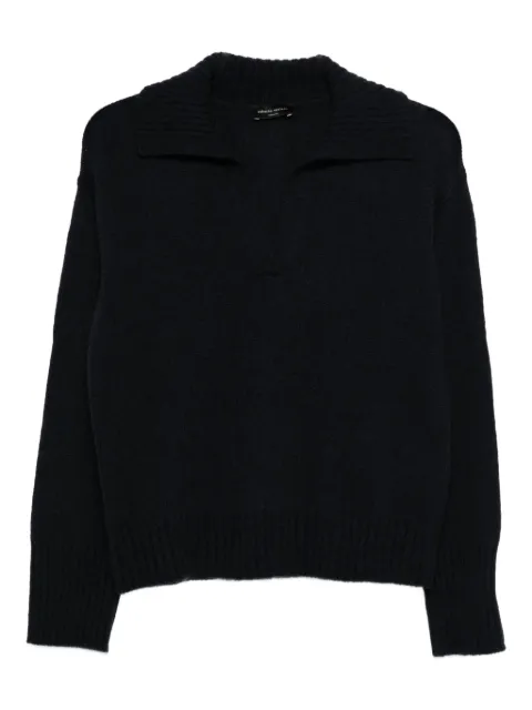 Roberto Collina wool polo top Blue F36004