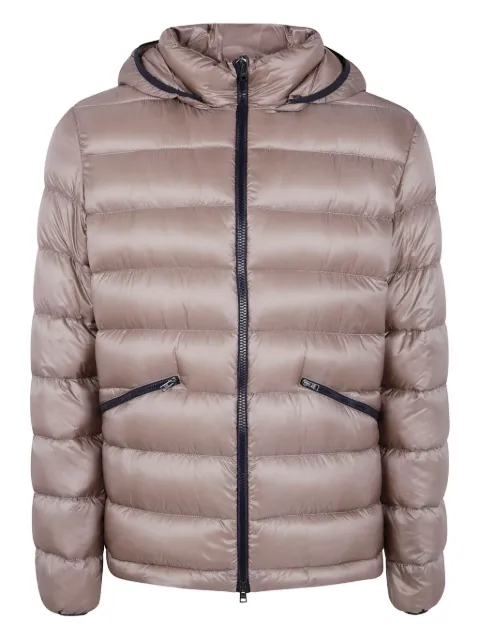 Herno hooded zip padded jacket Grey PI001299U12020Z