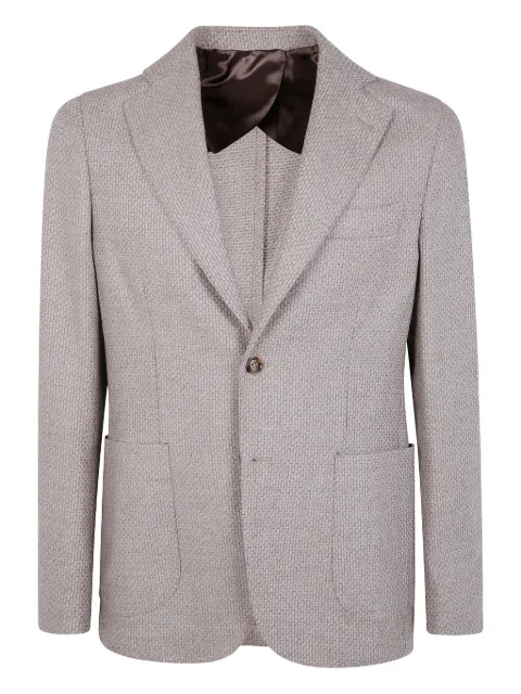 Barba Bactive Mono textured blazer Neutrals BACTIVE51091