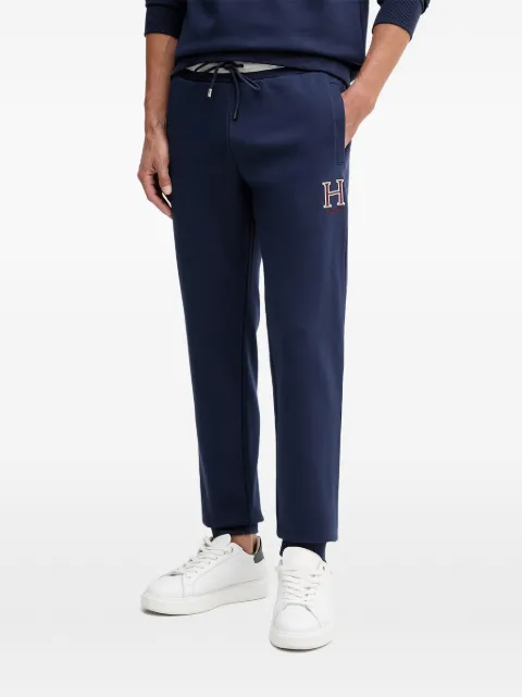 Hackett London embroidered-logo track pants Blue HM5800019
