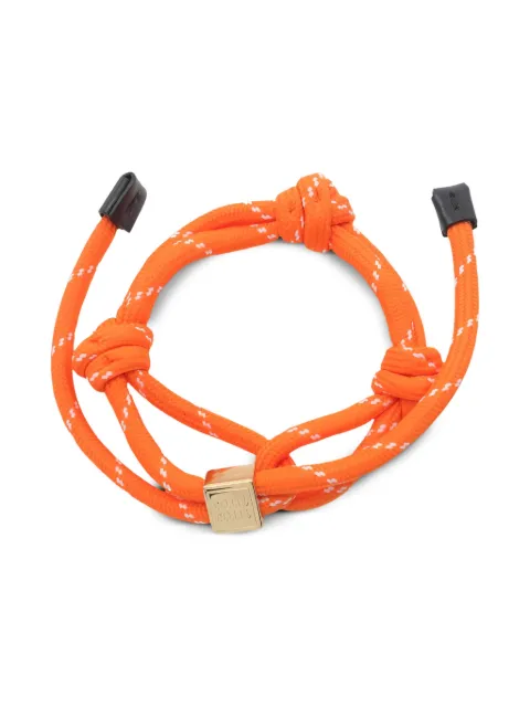 Miu Miu Pre-Owned logo-plaque bracelet Orange 1015021