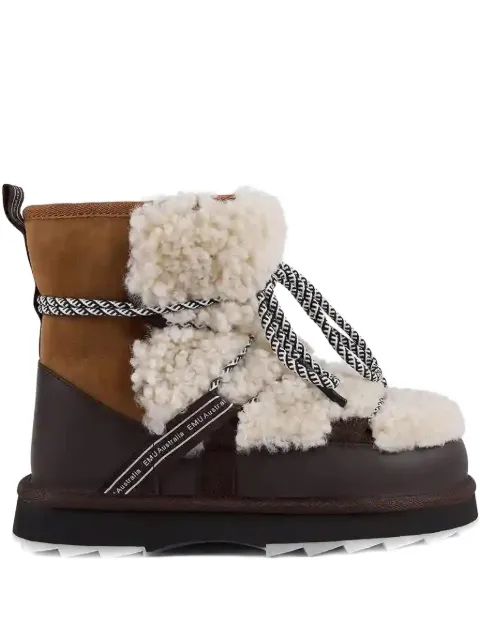 EMU AUSTRALIA Blurred teddy-texture boots Brown W13196