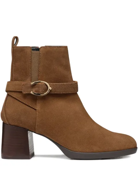 Geox 60mm Walk Pleasure 55 block-heel ankle boots Brown D46XBA00022C6372
