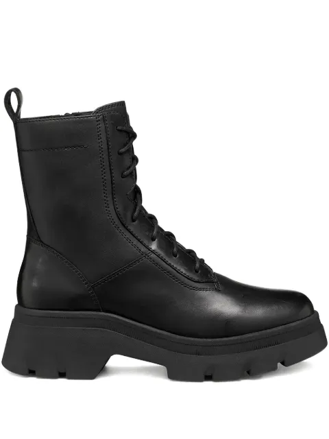 Geox lace-up leather boots Black D565MD043BCC9999