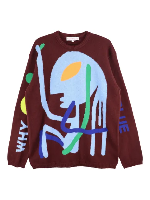 Walter Van Beirendonck Why Be Blue sweater Brown ART5001