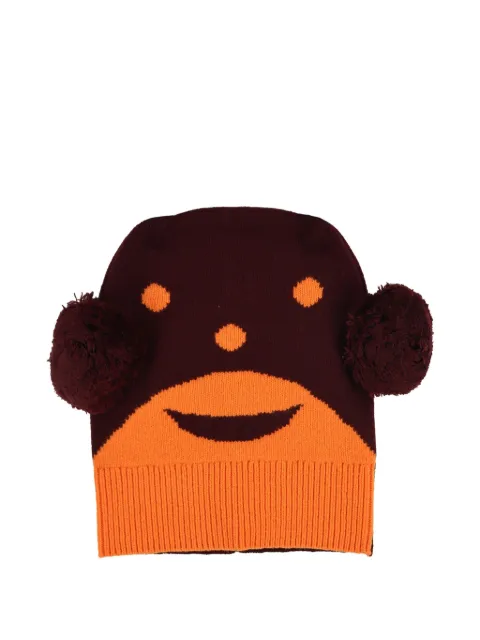 Walter Van Beirendonck pompom beanie Brown ART9021