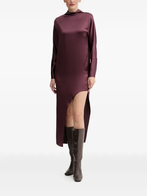 Isabelle Blanche mock-neck midi dress Purple IS25FWA064T008