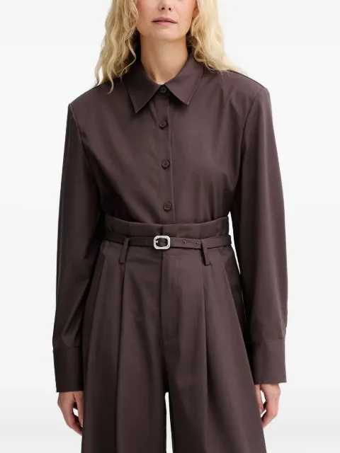 Isabelle Blanche button-up shirt Brown IS25FWC037T002