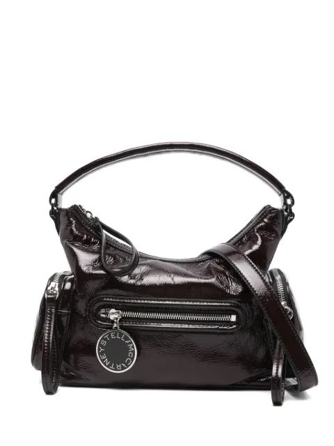 Stella McCartney small Dartmoor logo-charm tote bag Purple 7B0179WP06326011