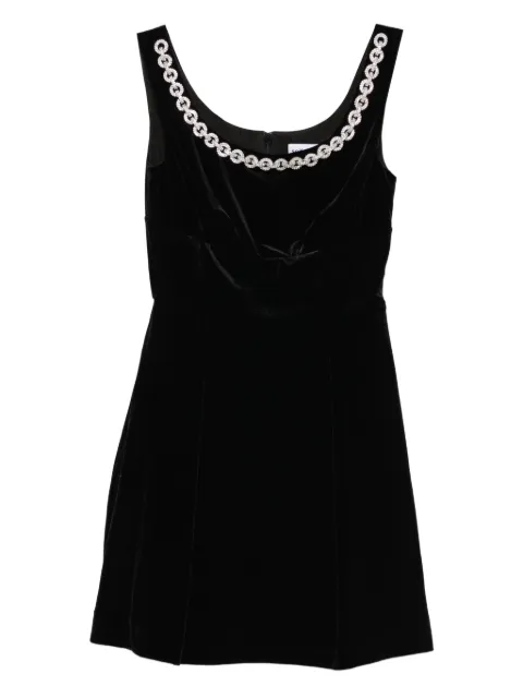 Self-Portrait chain-embellished dress Black SC25021SB