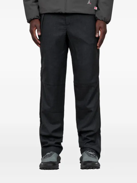 ROA twill zip trousers Grey RBMW0529FA349ANT0001