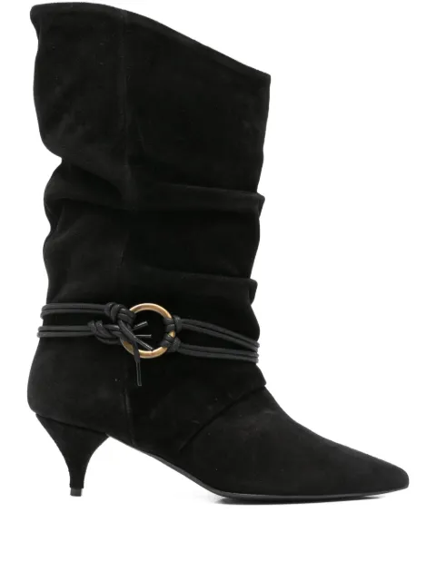 ALCHIMIA ring-detail suede boots Black TAMALIAI2552