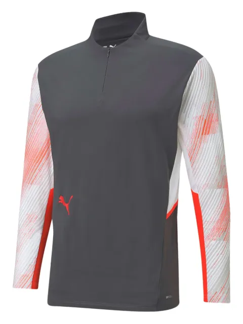 PUMA zip-fastening long-sleeve T-shirt Grey 65721141