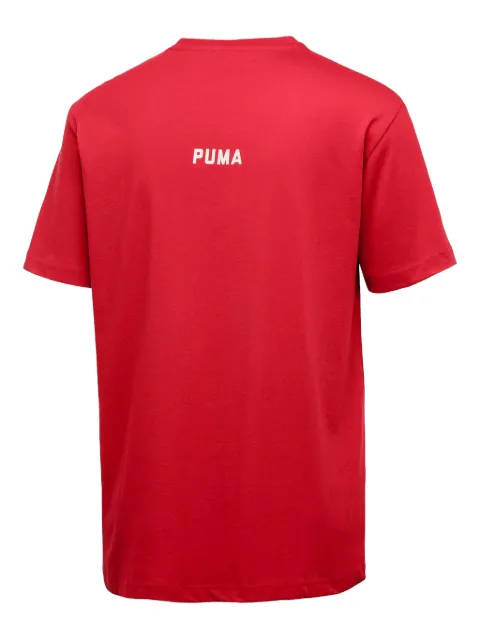 PUMA x O.Moscow text-print T-Shirt Red 57687012