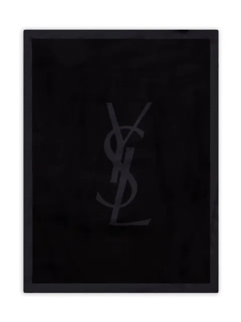 Saint Laurent logo-detail scarf Black 8358463Y009