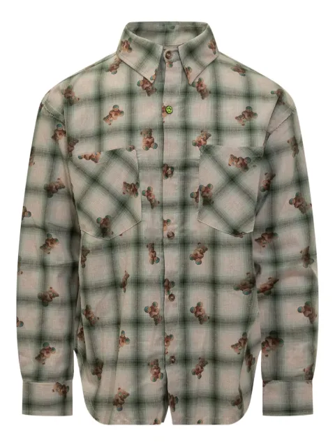 BARROW check flannel shirt Neutrals F5BWUASI050