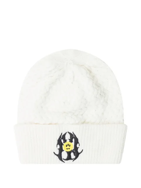 BARROW logo-embroidered wool beanie Neutrals F5BWUAHT039