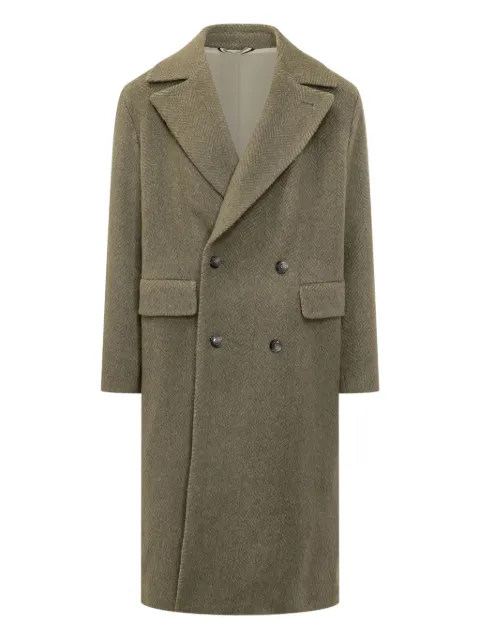 BOSS double-breasted coat Brown 50550743