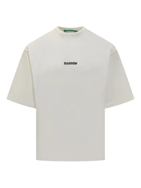 BARROW logo-print jersey T-shirt Neutrals F5BWUATH073
