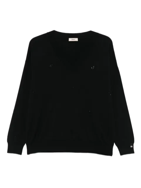 Herno V-neck sweater Black MV000023D70166