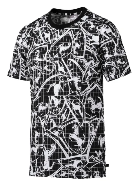 PUMA x Ferrari Aop "Black/White" T-shirt Black 59540101