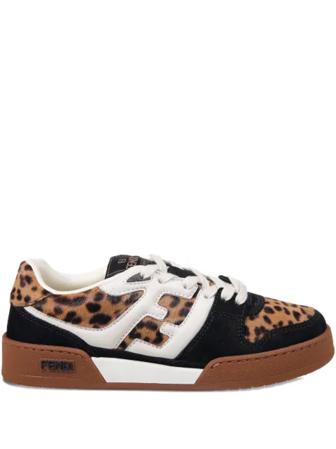 FENDI Match leopard-print sneakers Brown 8E8625AY9G