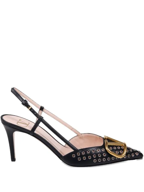 Valentino Garavani 800mm VLogo studded pumps Black WS0R01QAG
