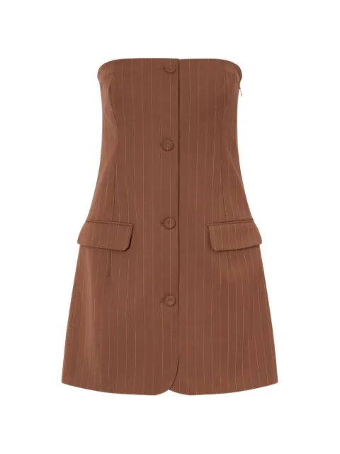 Jean Paul Gaultier striped mini dress Brown 2601WDR118W054