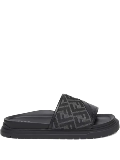 FENDI Diagonal FF jacquard sandals Black 7X1674AF5T