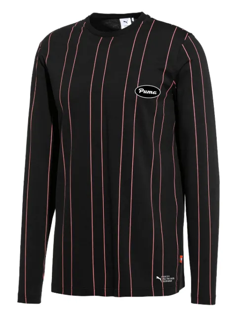PUMA x Big Sean striped long-sleeve T-shirt Black 579987