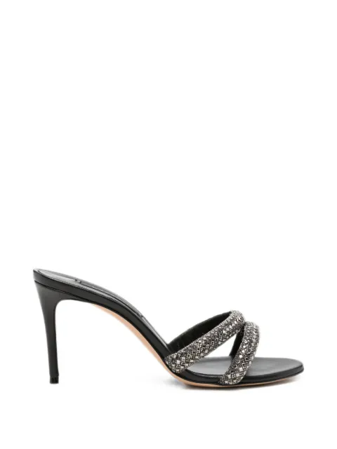 Casadei crystal-embellished heeled sandals Black C2644B172