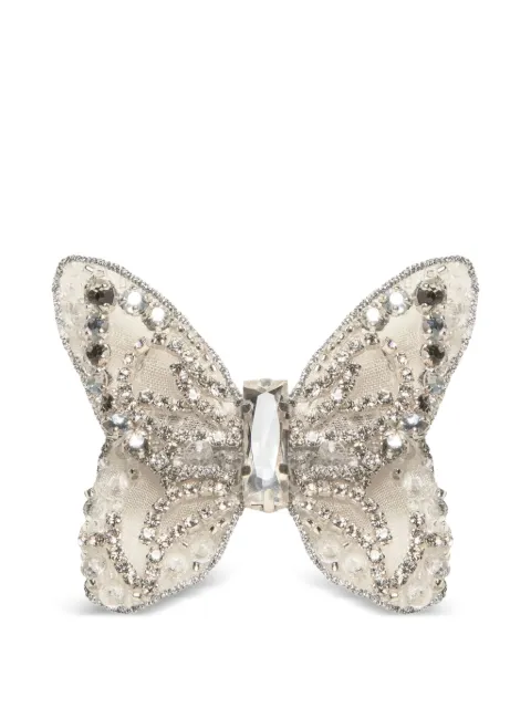 Jennifer Behr Abbie crystal butterfly hair clip White 77FA1CRYSTAL