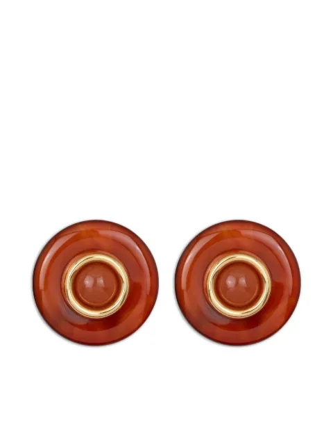 Jennifer Behr Devon plated earrings Red 118RA11CARNELIAN